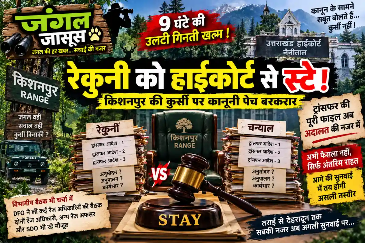 हजूर 👉बस 9 घंटे बाद न्याय की आवाज! रेकुनी बनाम चन्याल👉किशनपुर की कुर्सी पर पुराने ट्रांसफर आदेशों की होगी अग्निपरीक्षा