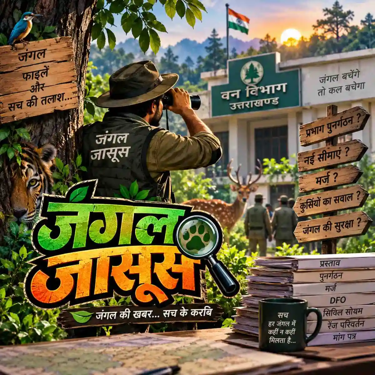 हजूर 👉वन विभाग में फिर खड़खड़ाईं कुर्सियां! 👉प्रभागों का नक्शा बदलेगा, सिविल सोयम मर्ज होगा और DFO की गिनती भी घटेगी?