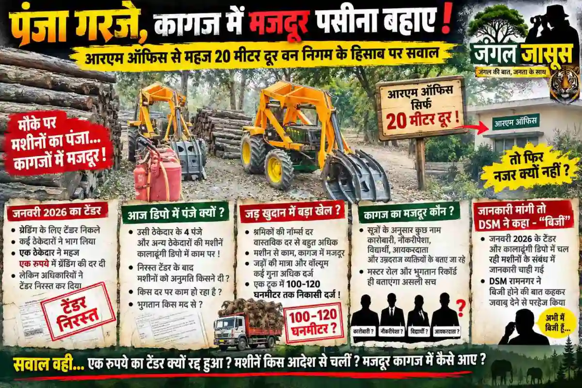 हजूर 👉 ‘एक रुपये’ का टेंडर निरस्त, 👉फिर भी डिपो में गर्जे पंजे! आरएम दफ्तर की नाक के नीचे कागजी मजदूरों का करोड़ों का महाघोटाला, RTI में जवाब देने से कतराए आरएम और डीएसएम 👉सरकारी भुगतान को बता दिया ‘निजी सूचना’?