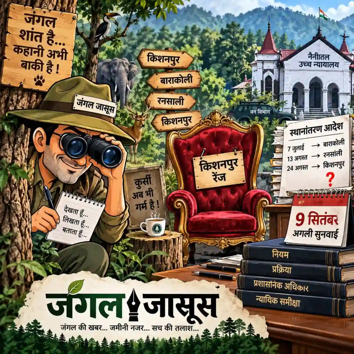 हजूर 👉किशनपुर की कुर्सी बनी ‘हॉट सीट’!👉9 सितंबर को हाईकोर्ट में सामने आएगा ट्रांसफर विवाद का अगला अध्याय?